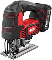 Skil - PWR CORE 20 Brushless 20V Jigsaw Kit with Battery and PWR JUMP Charger - Red