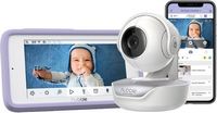 Hubble Connected - Nursery Pal Premium with Hubble Grip 5&quot; HD Smart Baby Monitor with Pan, Tilt, ...