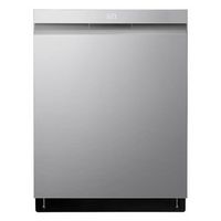 LG - 24&quot; Top Control Smart Built-In Stainless Steel Tub Dishwasher with 3rd Rack, QuadWash Pro an...