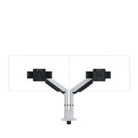Steelcase - CF Series Intro Dual Monitor Arm with Sliders - Pewter