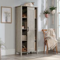 Sauder - Spring Maple Sliding Door Storage Cabinet