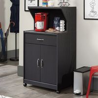Sauder - Microwave/Kitchen Cart - Raven Oak