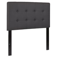 Alamont Home - Lennox Button Tufted Upholstered Headboard - Gray