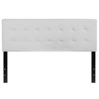 Alamont Home - Lennox Button Tufted Upholstered Headboard - White