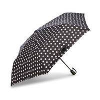 Samsonite - Compact Auto Open/Close Umbrella - Black/White Swirl Dot