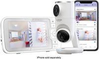 Hubble Connected - Nursery Pal Dual Vision 5" Smart HD Dual Camera Baby Monitor with Motion Track...