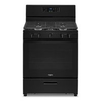 Whirlpool - 5.1 Cu. Ft. Freestanding Gas Range with Broiler Drawer - Black