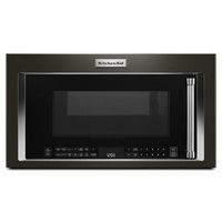KitchenAid - 1.9 Cu. Ft. Convection Over-the-Range Microwave with Air Fry Mode - Black Stainless ...