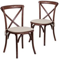 Alamont Home - Hercules Cross Back Chair - Mahogany