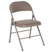 Alamont Home - Hercules Vinyl Upholstered Folding Chair - Gray