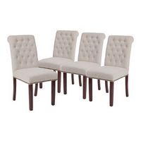 Alamont Home - Hercules Dining Chair (Set of 4) - Beige Fabric