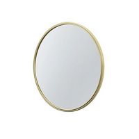 Walker Edison - Modern Minimalist Round Wall Mirror - Gold