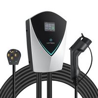 Lectron - J1772 Level 2 NEMA 14-50 Electric Vehicle (EV) Charger - up to 48A -20' - Black