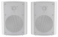 Acoustic Research - Wireless Outdoor Stereo Speakers with Mountable Brackets - white