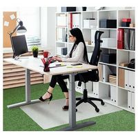 Floortex - Ecotex Polypropylene Rectangular Foldable Chair Mat for Carpets - 35&quot; x 46&quot; - White
