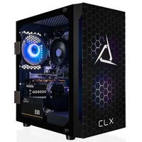 CLX - SET Gaming Desktop - AMD Ryzen 5 5500 - 8GB Memory - Radeon RX 6600 - 500GB M.2 NVMe SSD - ...