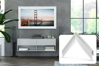 Deco TV Frames - Alloy Prismatic Bezel for Samsung The Frame TV - 43" - Pure White