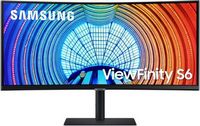 Samsung - ViewFinity S6  34" Ultra Wide 1000R Curved QHD FreeSync Monitor with HDR10 (DisplayPort...