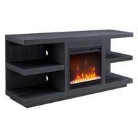 Camden&amp;Wells - Maya Crystal Fireplace TV Stand for Most TVs up to 65&quot; - Charcoal Gray