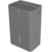 GE - 50-Pint Energy Star Smart Portable Dehumidifier for Wet Spaces - Grey