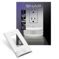 SnapPower - MotionLight D&#233;cor Outlet Wall Plate (8-Pack) - White