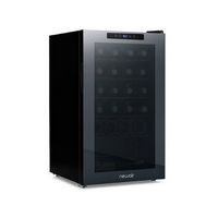 NewAir - 24-Bottle Wine Cooler with Mirrored Double-Layer Tempered Glass Door & Compressor Coolin...