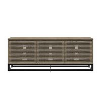 Alphason - 68&quot; Media Console for TVs up to 77&quot; - Sterling Oak Veneer
