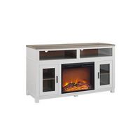 Ameriwood Home - Carver Electric Fireplace TV Stand - White