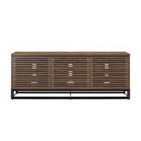 Alphason - 68&quot; Media Console for TVs up to 77&quot; - Columbia Walnut Veneer