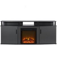 Ameriwood Home - Carson Electric Fireplace TV Console - Gray