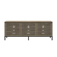 Alphason - 68&quot; Media Console for TVs up to 77&quot; - Sterling Oak Veneer