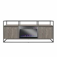 Ameriwood Home - Camley Electric Fireplace TV Stand/Console - Gray Oak