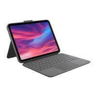 Logitech - Combo Touch Keyboard and Trackpad Case for Apple iPad -Latest Model - (10th Gen) with ...