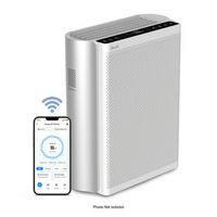 Levoit - EverestAir Smart Air Purifier - Silver Back/White Vent