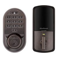 Kwikset - Halo Smart Lock Wi-Fi Replacement Deadbolt with App/Keypad/Key Access - Venetian Bronze