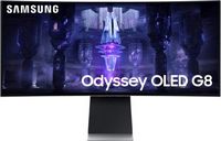 Samsung - Odyssey OLED G8 34" Curved WQHD FreeSync Premium Pro Smart Gaming Monitor with HDR400, ...
