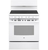 GE 30” Free-standing Electric Radiant Smooth Cooktop Range - White