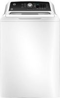 GE - 4.5 cu ft Top Load Washer with Water Level Control, Deep Fill, Quick Wash, and Glass Lid - W...