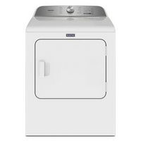 Maytag - 7.0 Cu. Ft. Gas Dryer with Steam and Pet Pro System - White