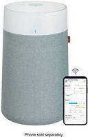 Blueair - Blue Pure 411i Max 219 Sq. Ft HEPASilent Smart Small Room Bedroom Air Purifier - White/...