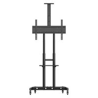 Kanto - Rolling TV Stand/AV Cart for Most 55" to 86" TVs and Interactive Displays - Black