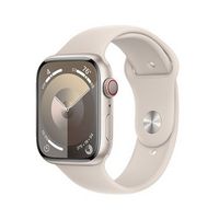 Apple Watch Series 9 (GPS + Cellular) 45mm Starlight Aluminum Case with Starlight Sport Band with...