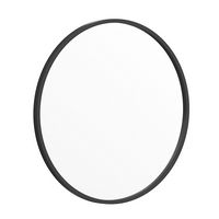 Alamont Home - Julianne 24" Round Wall Mounted Mirror - Black