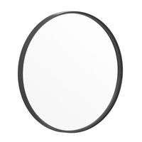 Alamont Home - Jennifer 27.5" Round Wall Mounted Mirror - Black