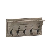 Alamont Home - Daly 24&quot;W x 3.1&quot;D x 6.5&quot;H Coat Rack - White Wash