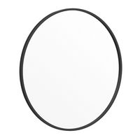 Alamont Home - Julianne 30&quot; Round Wall Mounted Mirror - Black