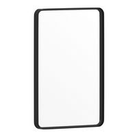 Flash Furniture - Janinne 20&quot; x 30&quot; Wall Mounted Mirror - Black
