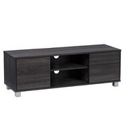 CorLiving - Hollywood Wood Grain TV Stand with Doors for Most TVs up to 55&quot; - Dark Grey