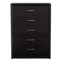 CorLiving - Newport 5 Drawer Tall Dresser - Black