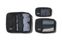 PKG - Union Recycled Packing Cubes 3 Pack - Black/Tan